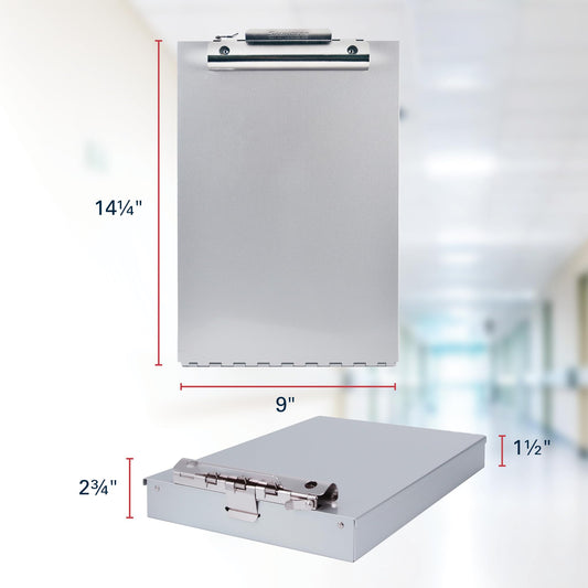 Recycled Aluminum Storage Clipboard with Lock