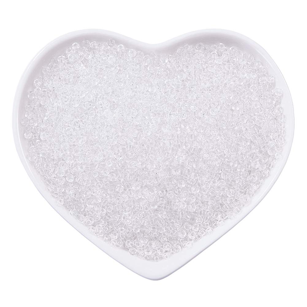 Small Clear Seed Beads for Jewelry Making, 11200pcs