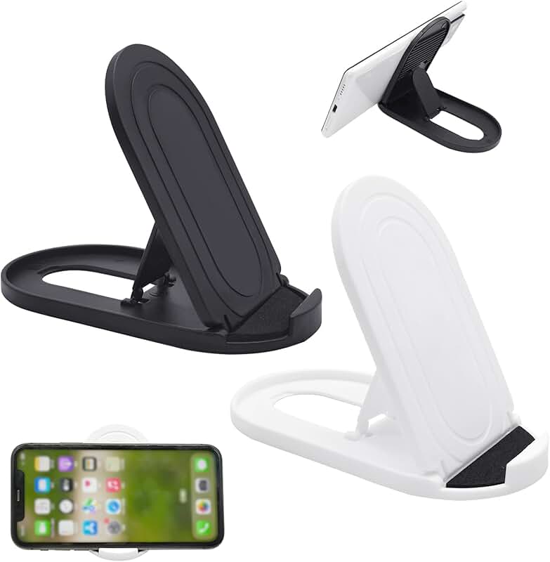 2-Pack Portable Foldable Cell Phone and Tablet Stands
