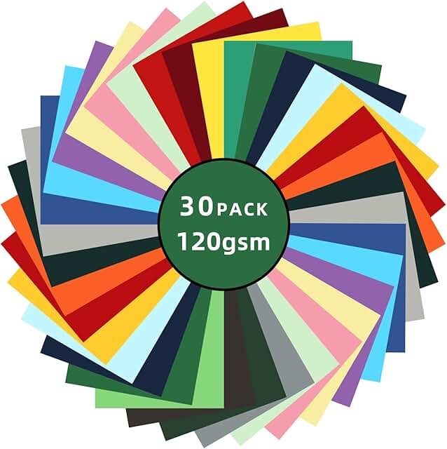 300 Sheets of 8.5x11 Colored Cardstock for Crafts and School