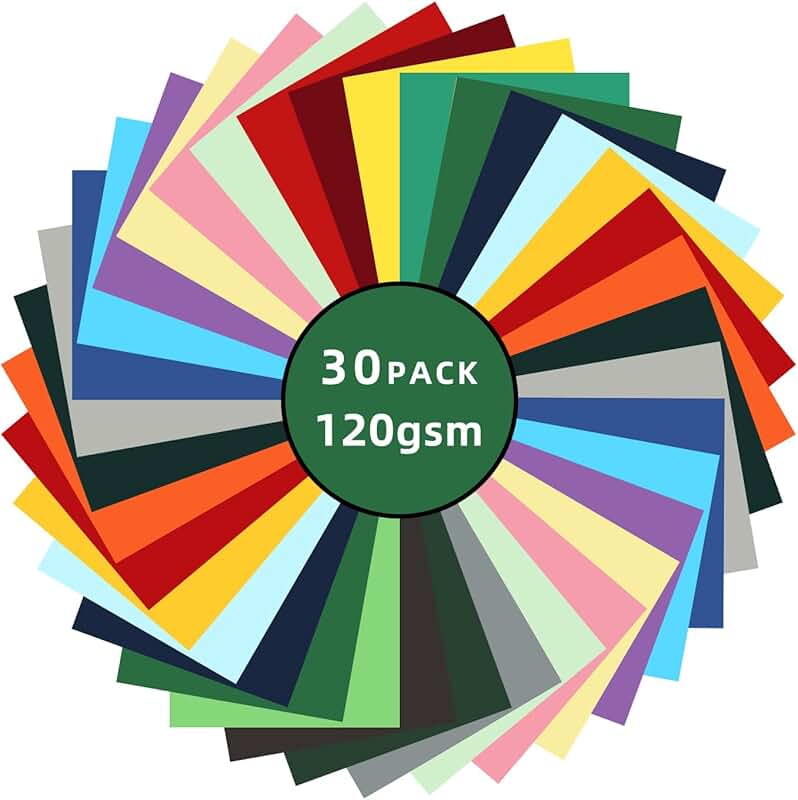 300 Sheets of 8.5x11 Colored Cardstock for Crafts and School