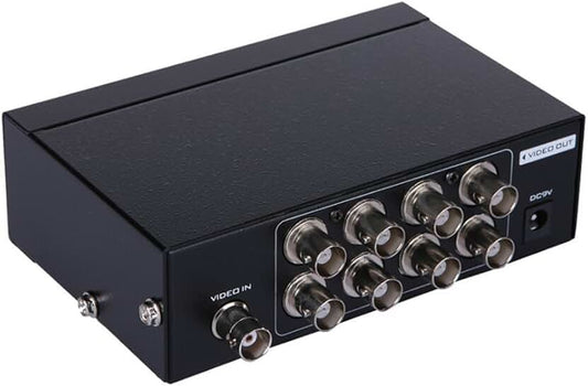 8-Port BNC Video Splitter for CCTV Monitoring