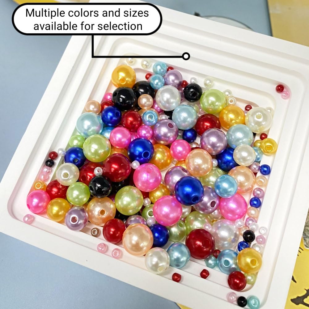 3000pcs 3mm Pearl Beads for Jewelry and Home Decor