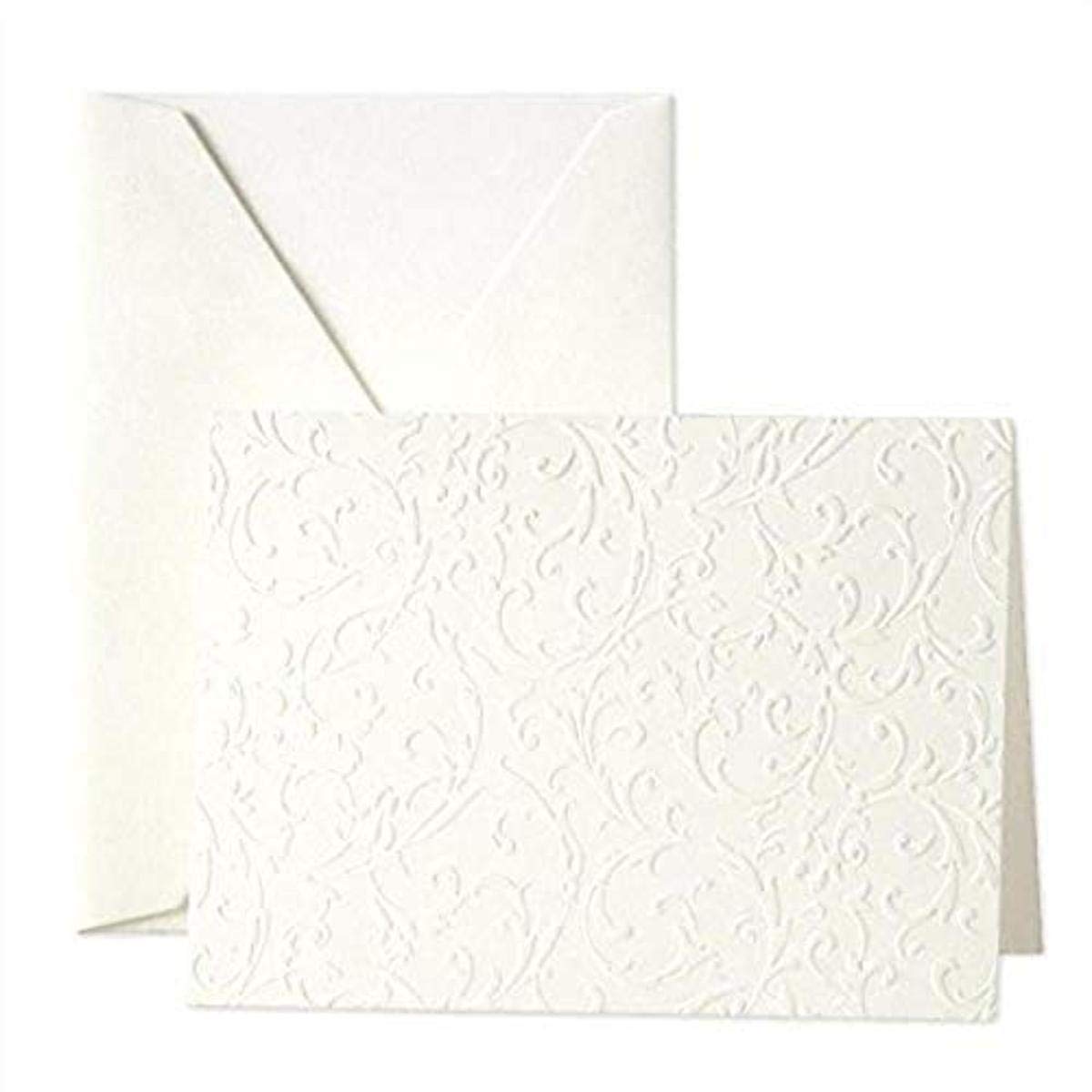 Blind Embossed Pearl White Notes