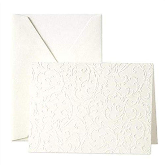 Blind Embossed Pearl White Notes