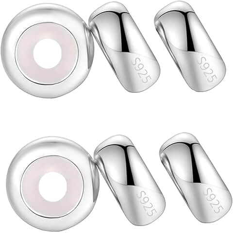 Sterling Silver Rondelle Spacer Bead for Bracelets