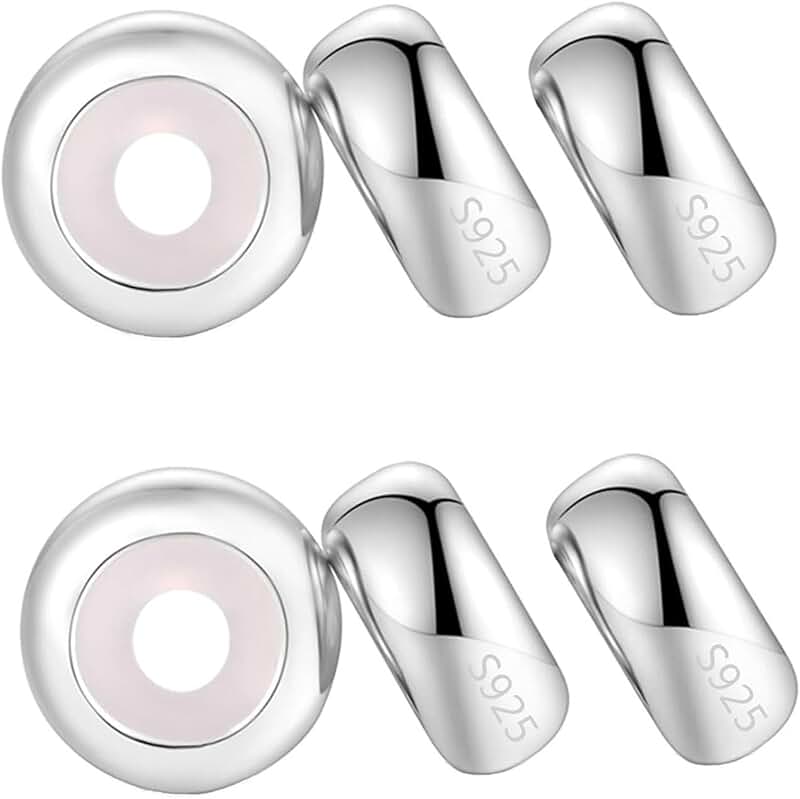 Sterling Silver Rondelle Spacer Bead for Bracelets