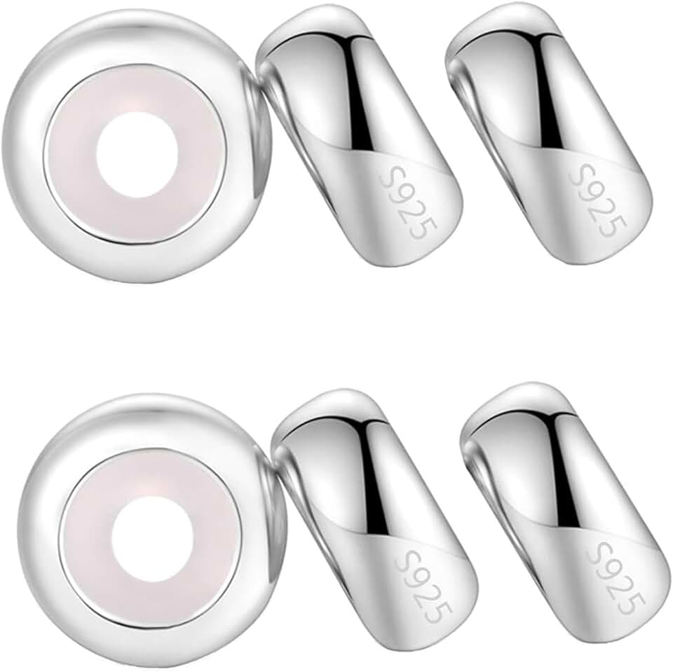 Sterling Silver Rondelle Spacer Bead for Bracelets