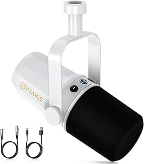 Dynamic microphone for podcasting, gaming, streaming, and recording