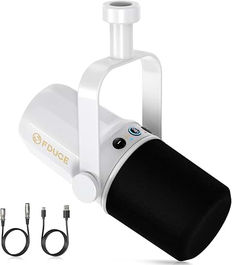 Dynamic microphone for podcasting, gaming, streaming, and recording