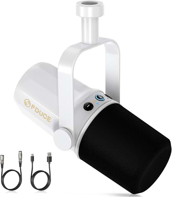 Dynamic microphone for podcasting, gaming, streaming, and recording