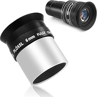 Wide Angle 3.2mm Telescope Eyepiece with 6mm Plossl Bundle
