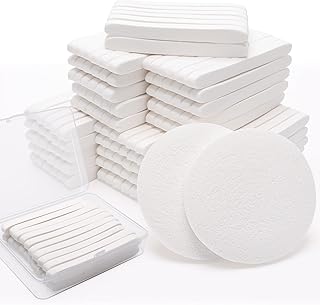 White Compressed Facial Sponges Pack for Face Cleaning