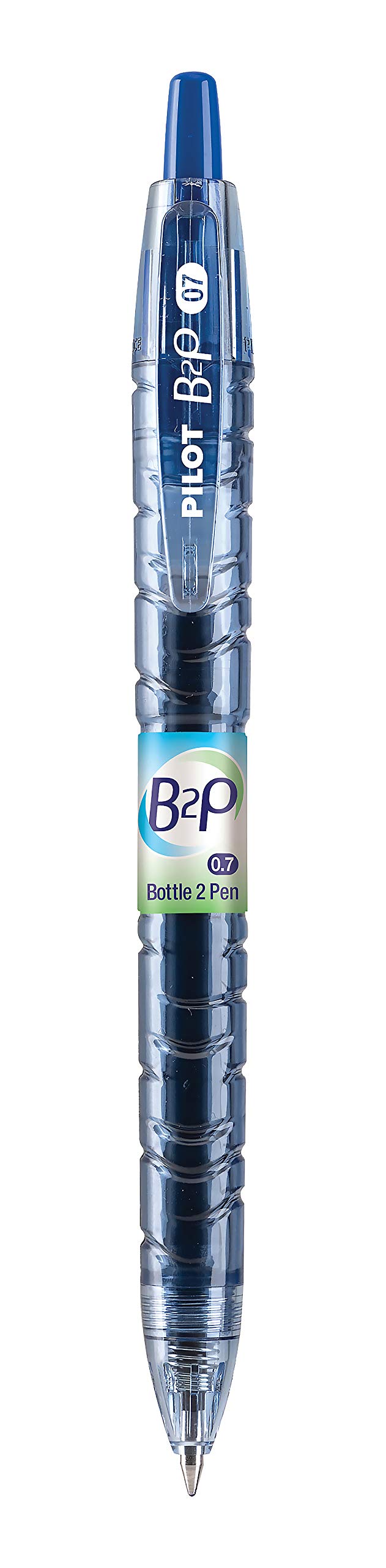 Refillable Blue Gel Pen from Recycled Bottles, 12 Pack