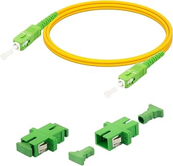 9/125um Single Mode Fiber Optic Patch Cord, 2m Yellow