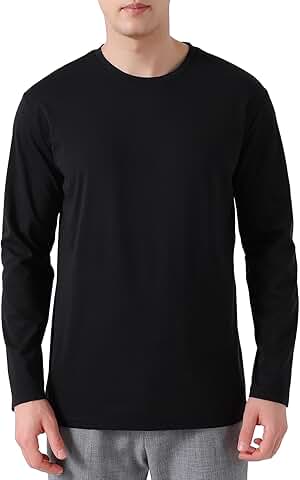 Men's 100% Merino Wool Long Sleeve Base Layer