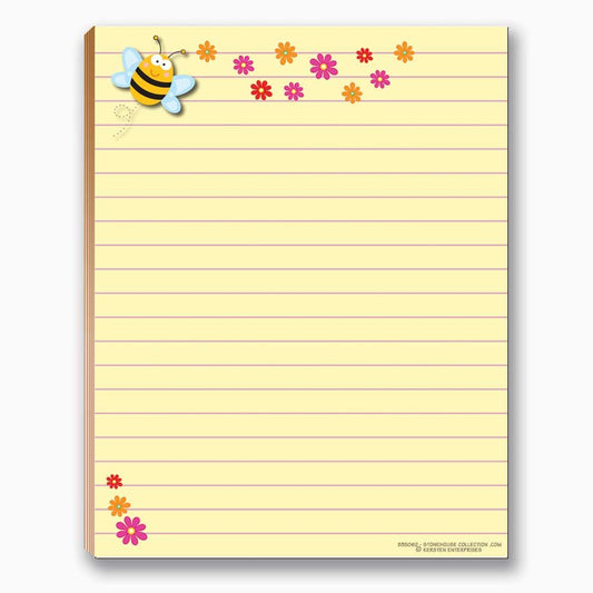 Cute Notepads Set with Ladybug, Bee, Butterfly, Dragonfly