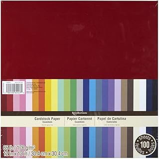 12x12 inch cardstock paper, 100 sheets