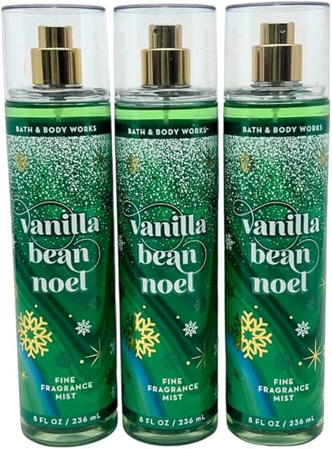 Set of 3 Vanilla Bean Noel Fragrance Mists, 8oz each
