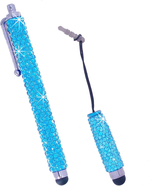Bling Stylus Pens with Gems and Cleaning Cloth