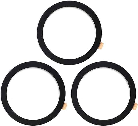 Set of 3 Metal Ring Stickers for Phone Mounts