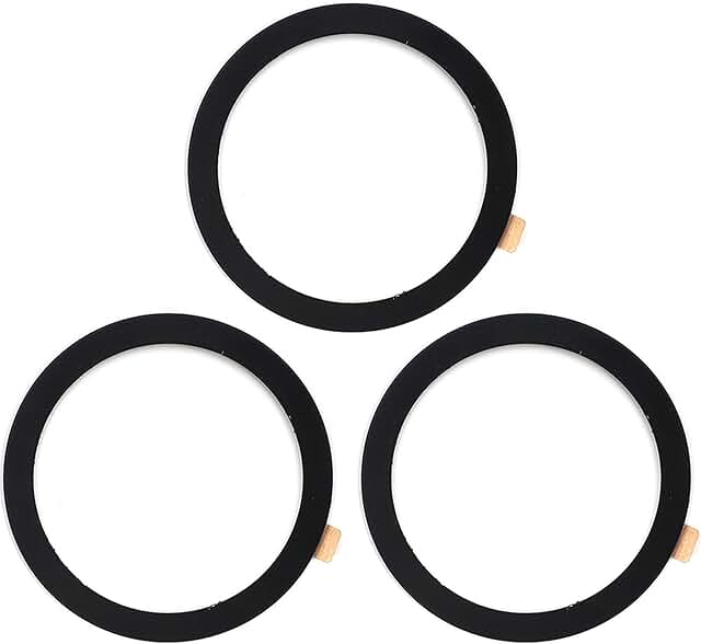 Set of 3 Metal Ring Stickers for Phone Mounts