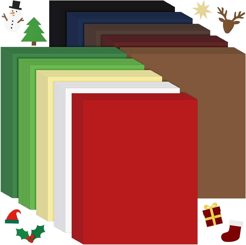 250 Sheets of Pastel Colored Cardstock for Crafts and School Projects