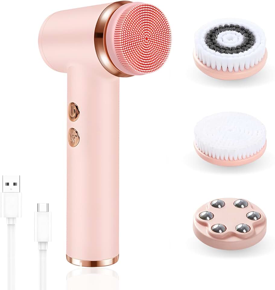 4-in-1 Facial Cleansing Brush with 5 Speeds