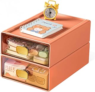 Stackable Desktop Drawer Organizer, 6.5"x9"x3"