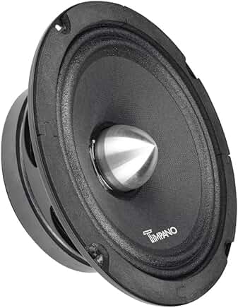 6.5 Inch Midrange Speaker, 500W, 4 Ohm, Shallow Mount
