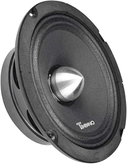 6.5 Inch Midrange Speaker, 500W, 4 Ohm, Shallow Mount