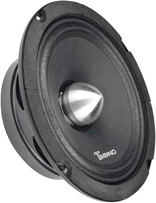 6.5 Inch Midrange Speaker, 500W, 4 Ohm, Shallow Mount