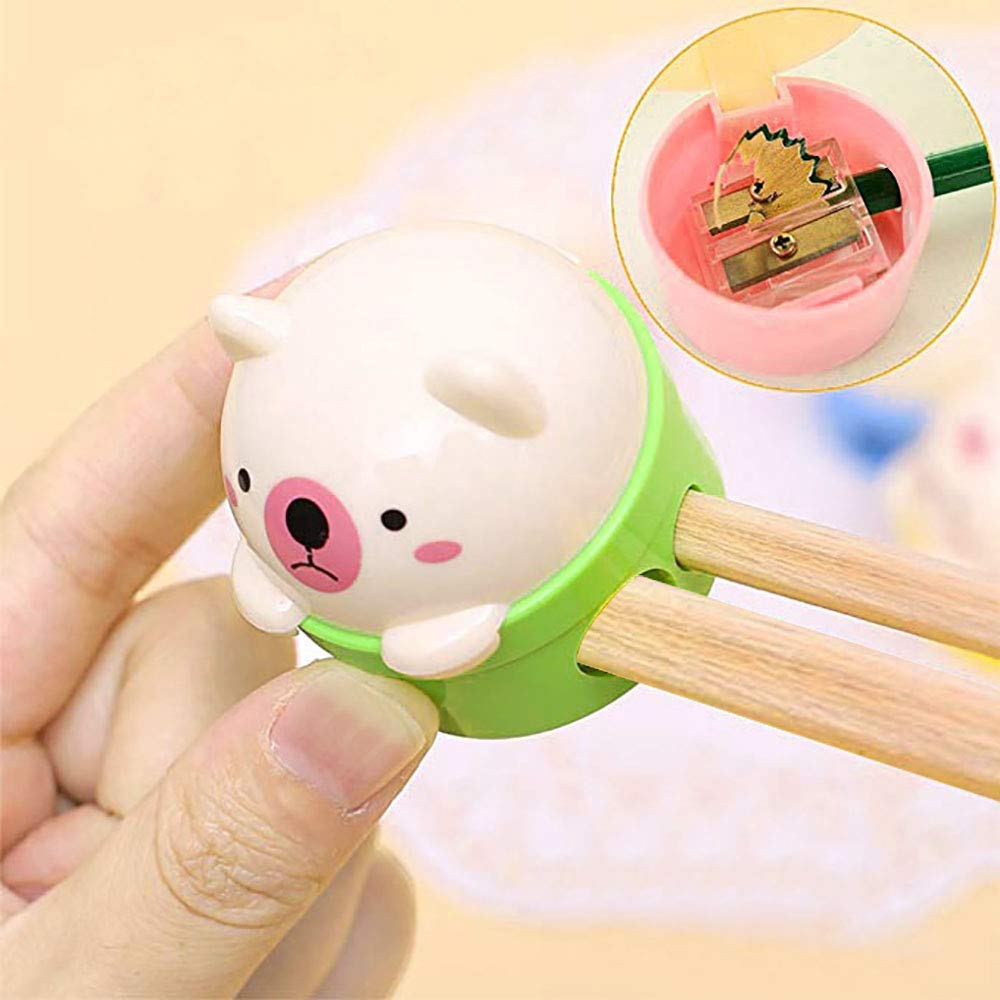 Set of 16 Cute Two-Hole Plastic Pencil Sharpeners
