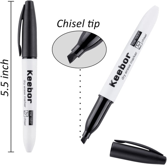 Set of 72 low-odor whiteboard markers in 3 colors