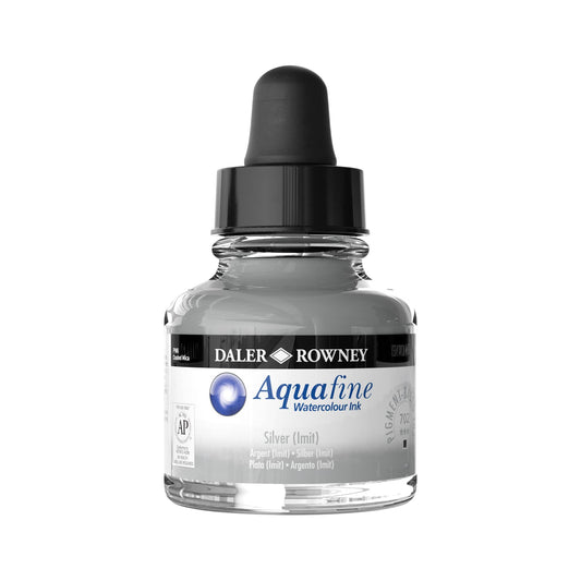Aquafine Watercolor Ink Silver Imit 29.5ml