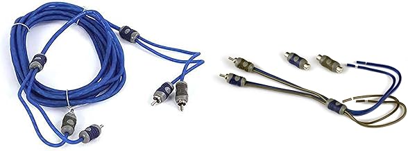 Speaker wire to RCA adapter with 4-meter signal cable