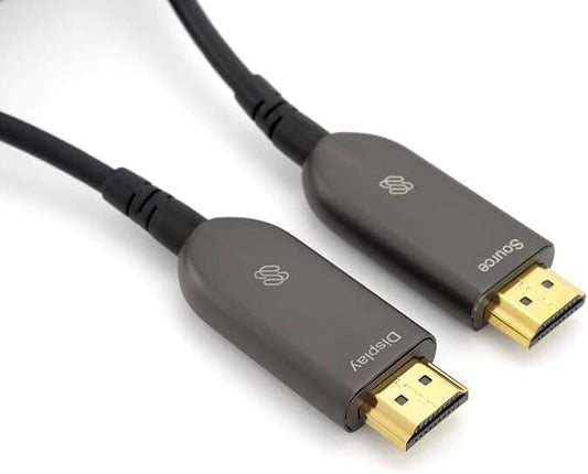 Black 8K HDMI 2.1 Fiber Cable