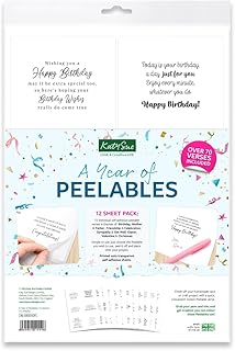 Year of Peelable Sentiments Stickers for Card Making