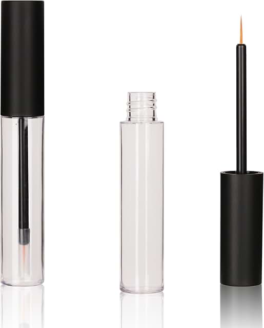 50 Pack Matte Black 10ml Eyeliner Tube Set