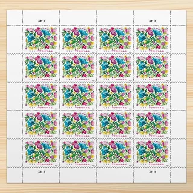 Celebration Blooms Forever Postage Stamps, 20 sheets