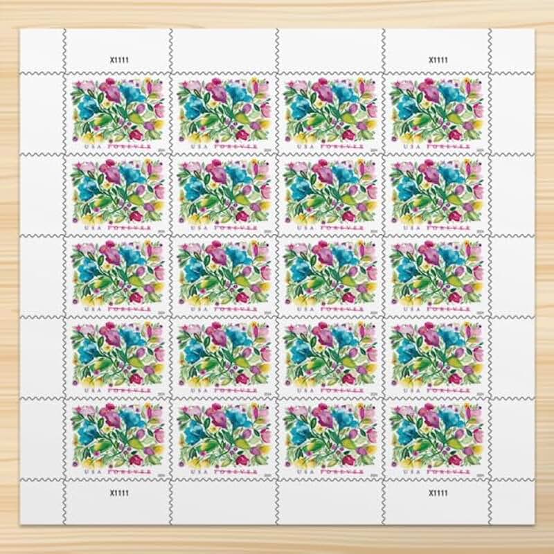 Celebration Blooms Forever Postage Stamps, 20 sheets