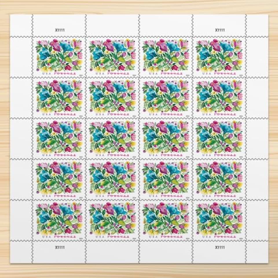 Celebration Blooms Forever Postage Stamps, 20 sheets