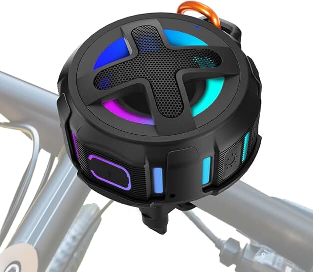 Upgraded Bike Speaker with Handlebar Mount and Bluetooth