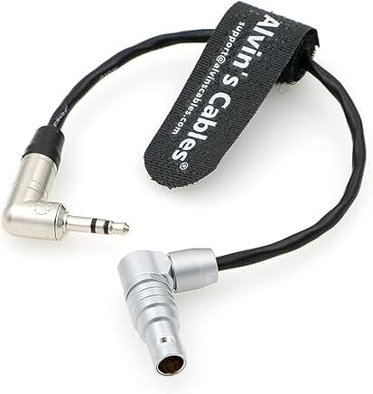 Timecode Cable for Red Komodo Tentacle Sync 3.5mm TRS to 9-Pin, 20cm