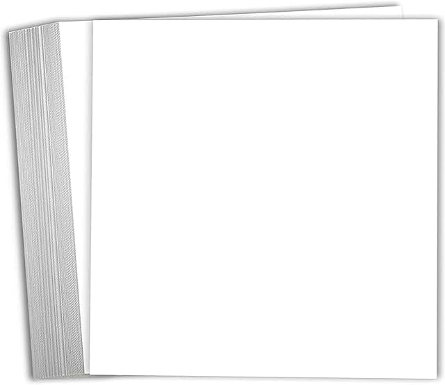 White 6x6 Scrapbook Cardstock, 80lb, 100 sheets