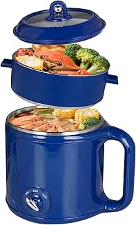 Electric Hot Pot with Steamer for Noodles and More