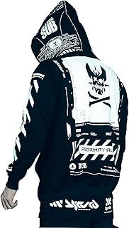 Cyberpunk Style Zip-Up Hoodie for Men