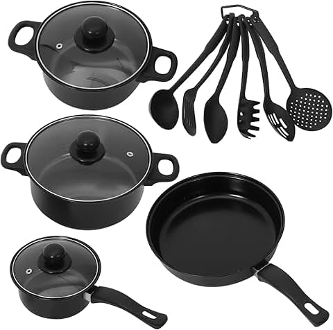 7-Piece Cast Iron Cookware Set with Handles