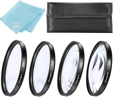 77mm Close-Up Filter Set with +1, +2, +4, +10 Diopters