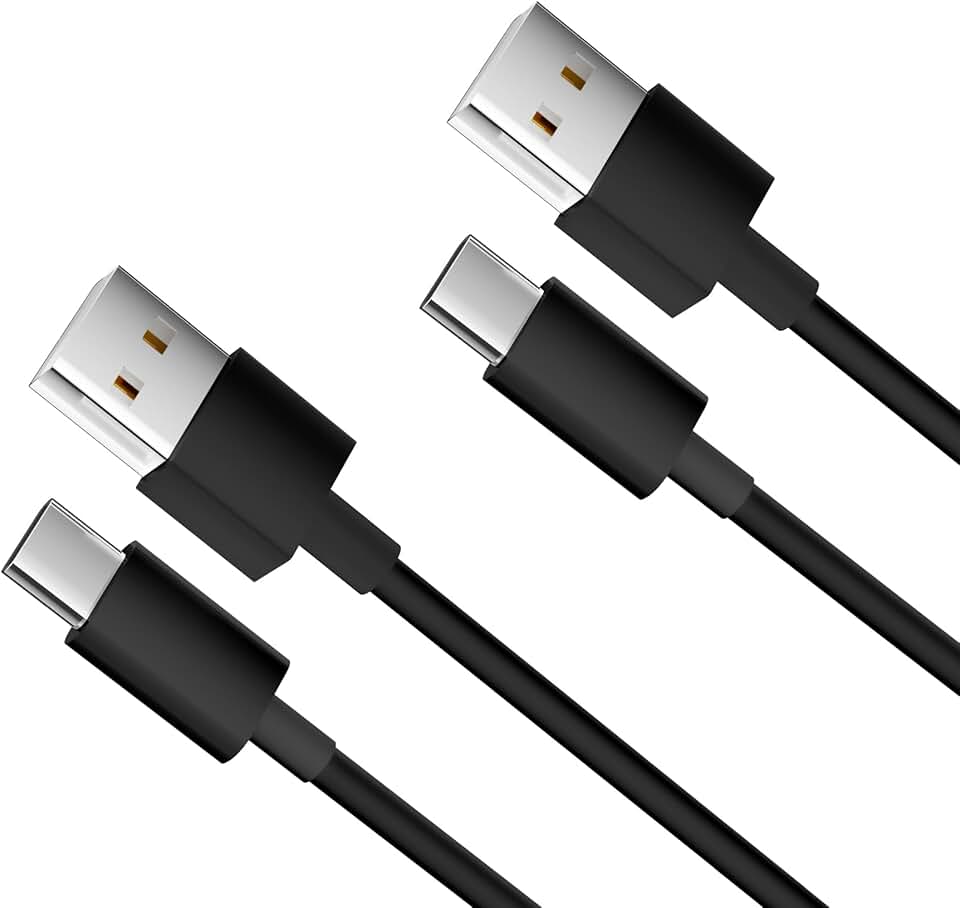 Two USB A to USB C fast charging cables
